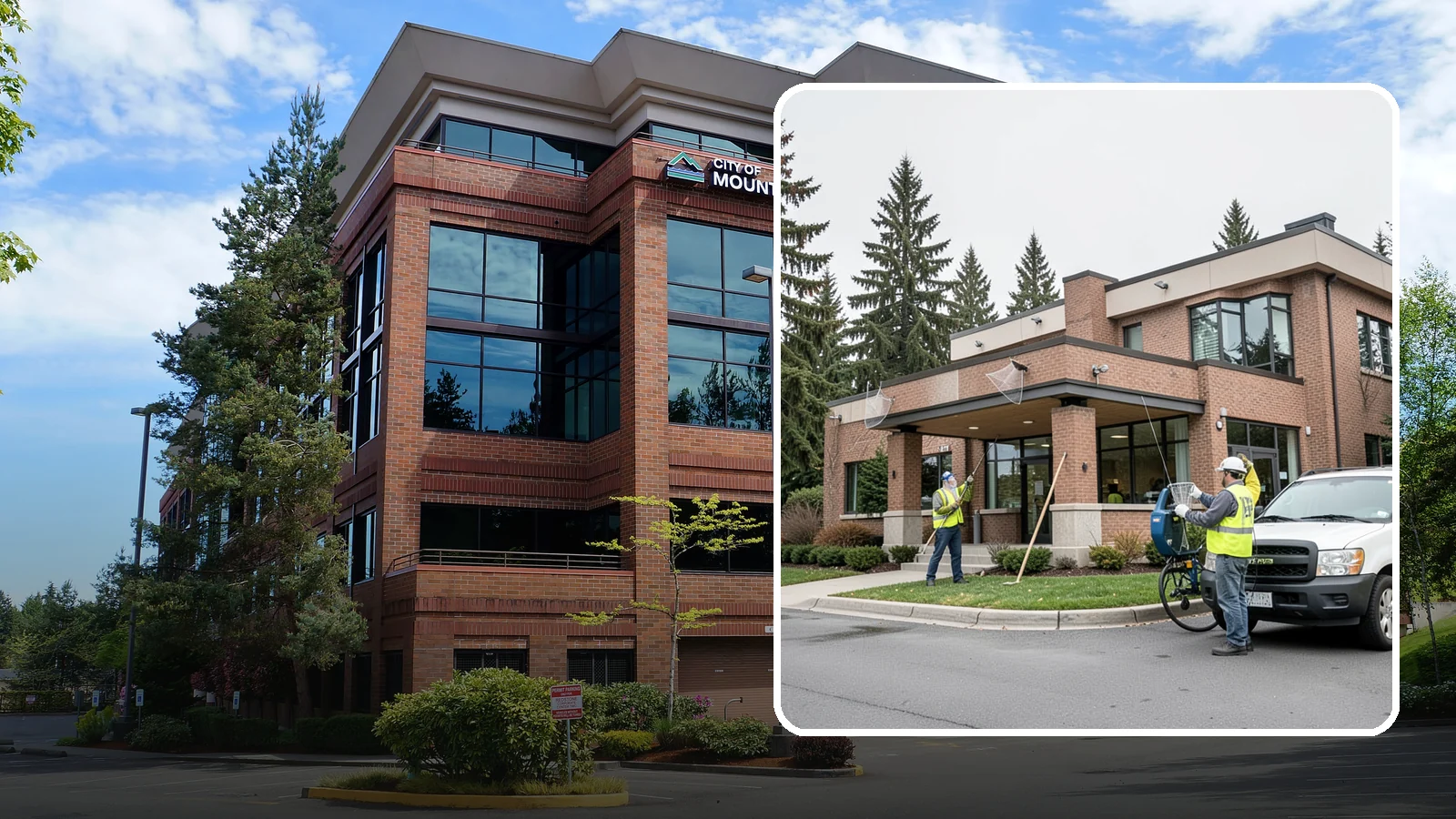 Bird Control & Deterrent in Mountlake Terrace, Snohomish County, WA - Bird control and deterrent installation that protects public buildings and structures from nuisance birds.