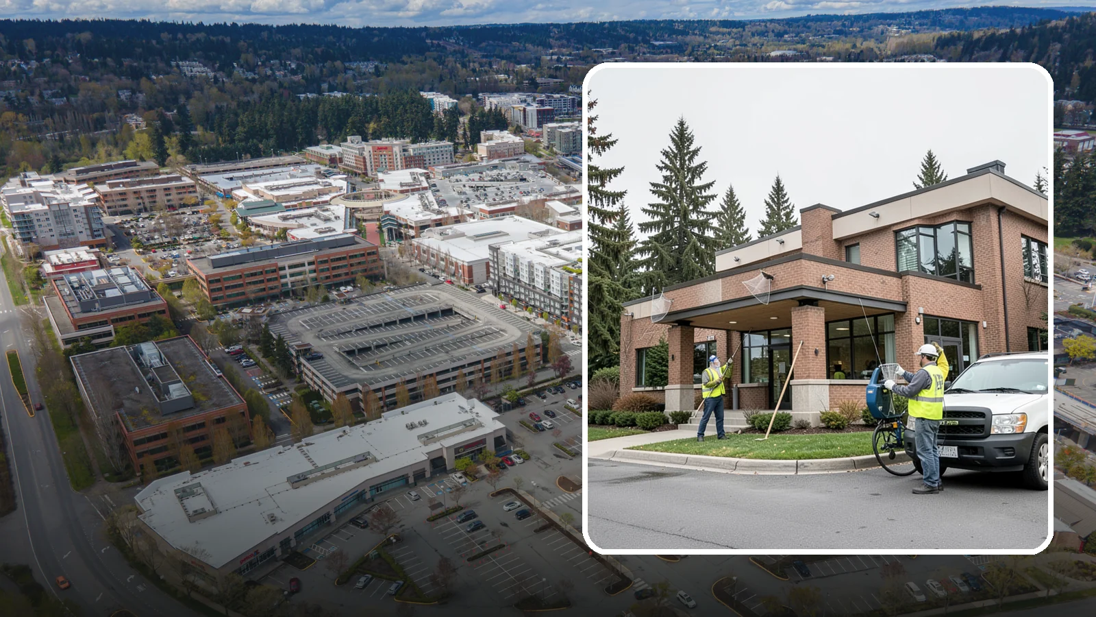 Bird Control & Deterrent in Redmond, King County, WA - Bird control and deterrent installation that protects public buildings and structures from nuisance birds.