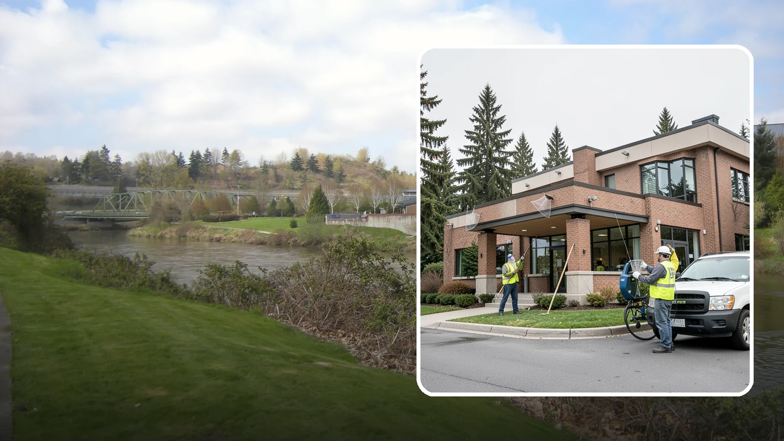 Bird Control & Deterrent in Tukwila, King County, WA - Bird control and deterrent installation that protects public buildings and structures from nuisance birds.