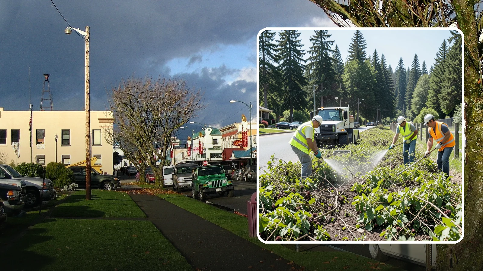 Blackberry Removal in Arlington, Snohomish County, WA - Combined mechanical and chemical removal of Himalayan blackberry reclaiming public parcels, trails, and fence lines.