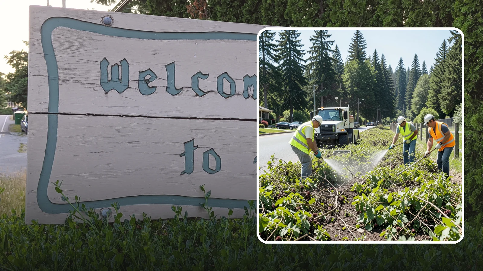Blackberry Removal in Brier, Snohomish County, WA - Combined mechanical and chemical removal of Himalayan blackberry reclaiming public parcels, trails, and fence lines.