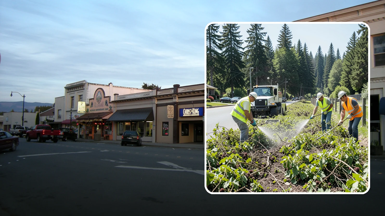 Blackberry Removal in Burlington, Skagit County, WA - Combined mechanical and chemical removal of Himalayan blackberry reclaiming public parcels, trails, and fence lines.