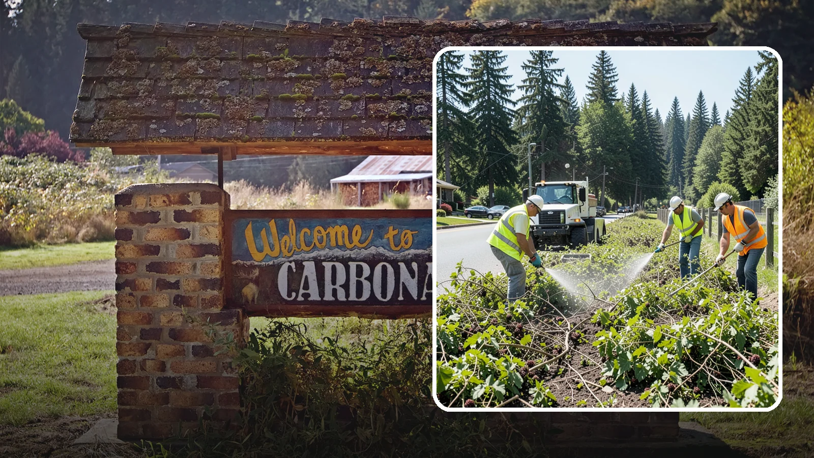 Blackberry Removal in Carbonado, Pierce County, WA - Combined mechanical and chemical removal of Himalayan blackberry reclaiming public parcels, trails, and fence lines.