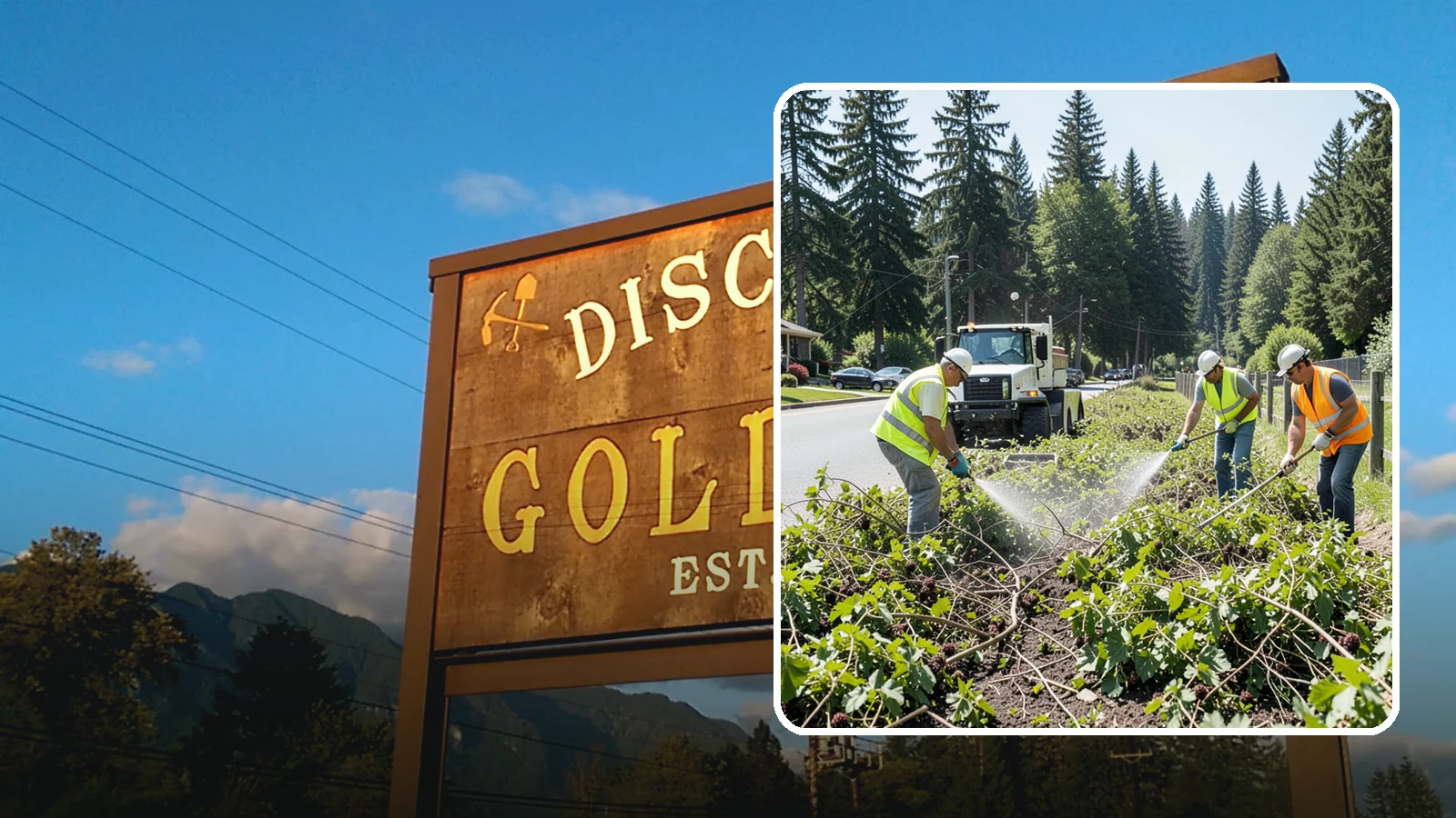 Blackberry Removal in Gold Bar, Snohomish County, WA - Combined mechanical and chemical removal of Himalayan blackberry reclaiming public parcels, trails, and fence lines.