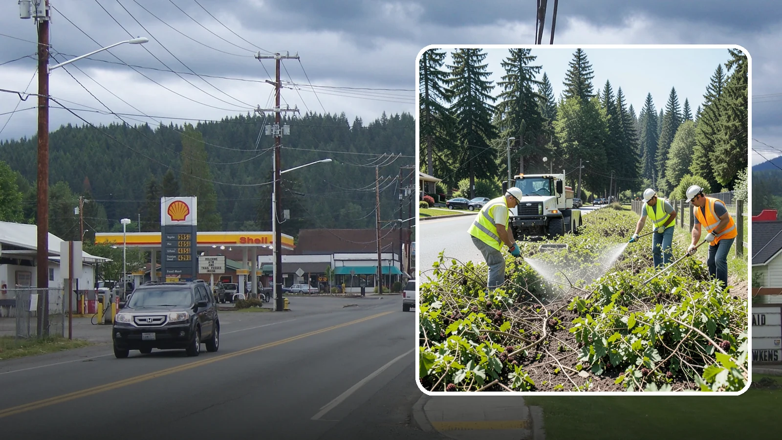 Blackberry Removal in Granite Falls, Snohomish County, WA - Combined mechanical and chemical removal of Himalayan blackberry reclaiming public parcels, trails, and fence lines.