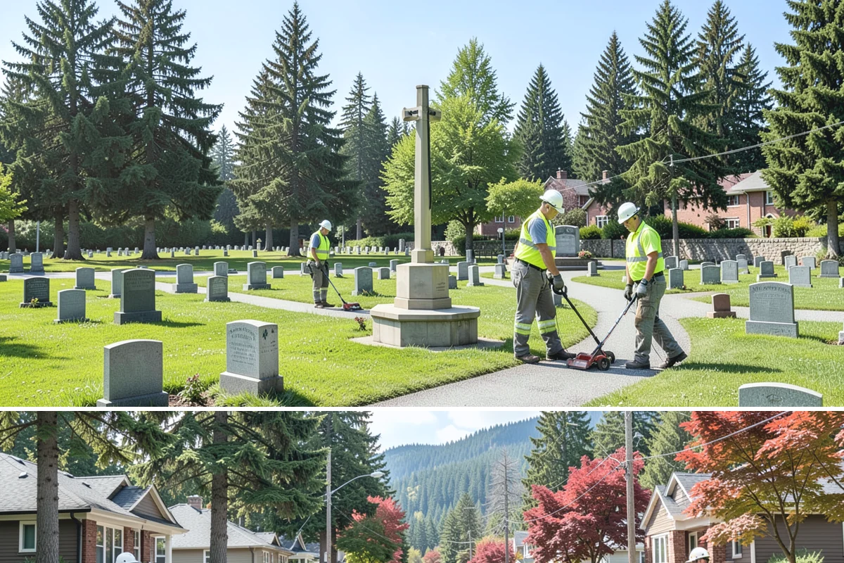 Blackberry Removal in Hunts Point, King County, WA - Cutting is done any time, but the follow-up herbicide treatment is most effective on fall regrowth as the plant moves resources...