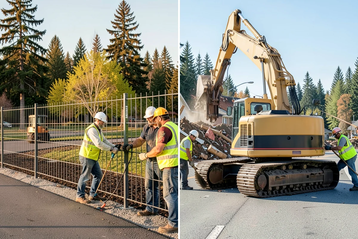 Blackberry Removal in Lake Forest Park, King County, WA - Cut and remove cane mass to expose crowns and ground