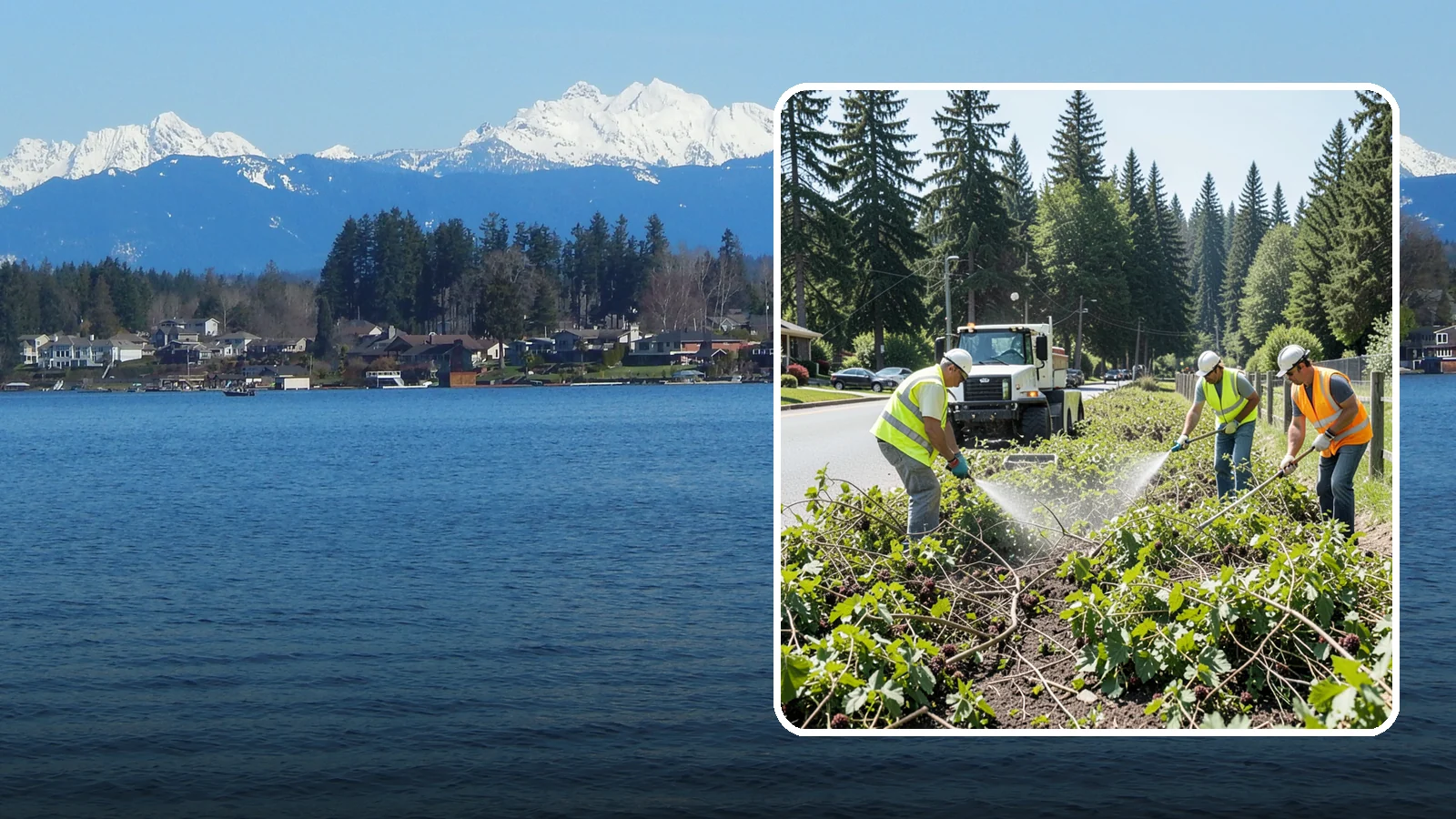 Blackberry Removal in Lake Stevens, Snohomish County, WA - Combined mechanical and chemical removal of Himalayan blackberry reclaiming public parcels, trails, and fence lines.