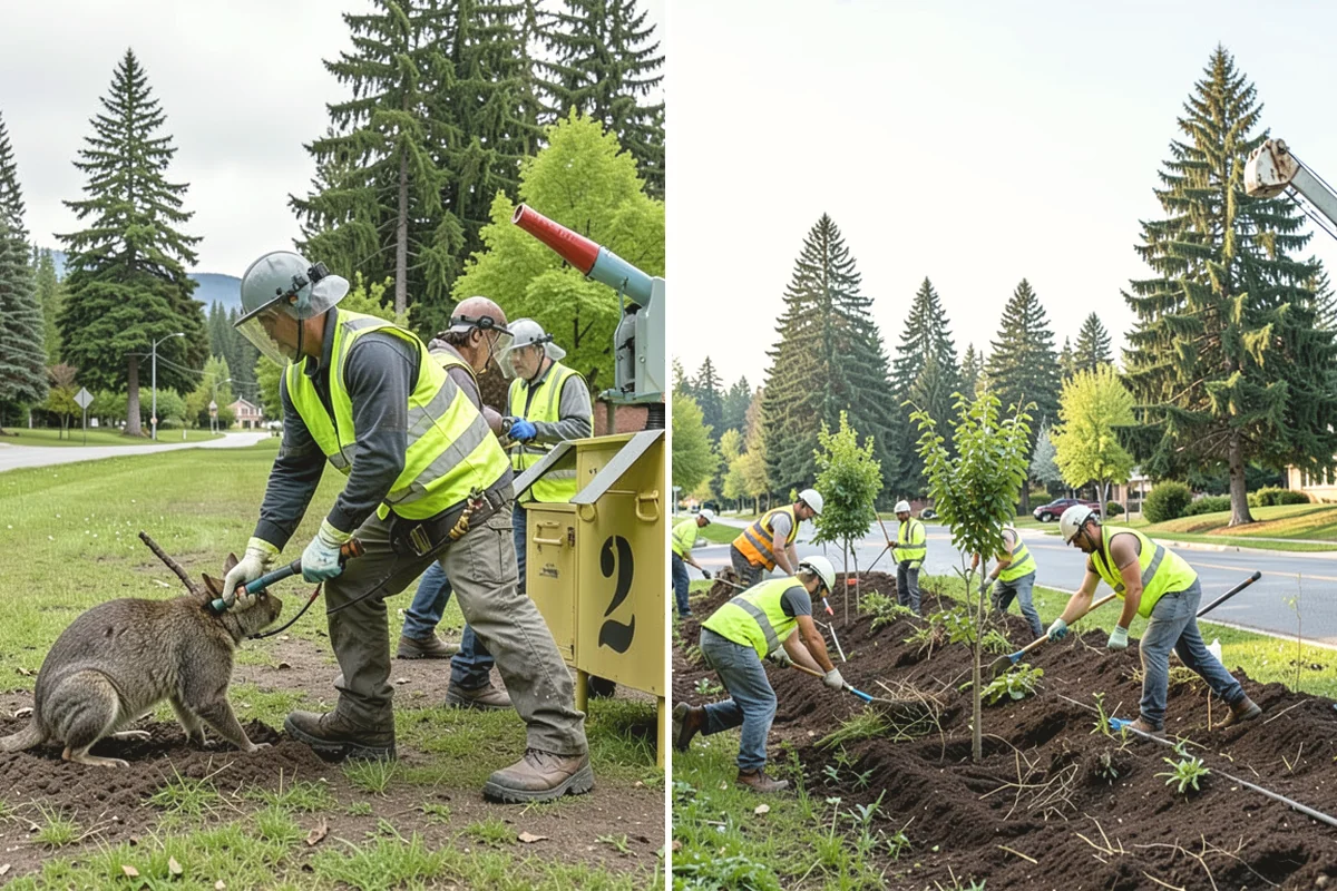 Blackberry Removal in Lake Stevens, Snohomish County, WA - Cut and remove cane mass to expose crowns and ground