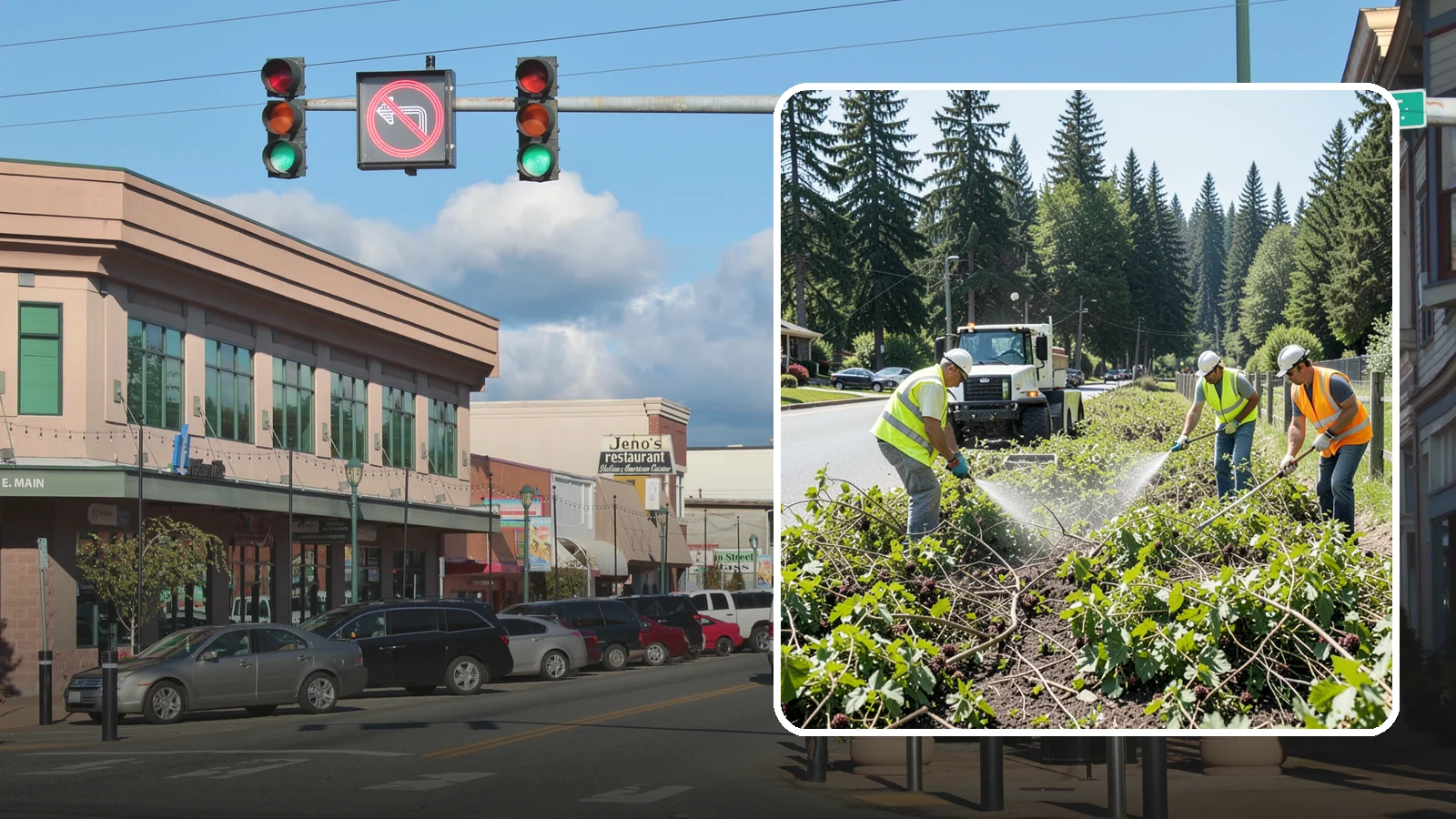 Blackberry Removal in Monroe, Snohomish County, WA - Combined mechanical and chemical removal of Himalayan blackberry reclaiming public parcels, trails, and fence lines.