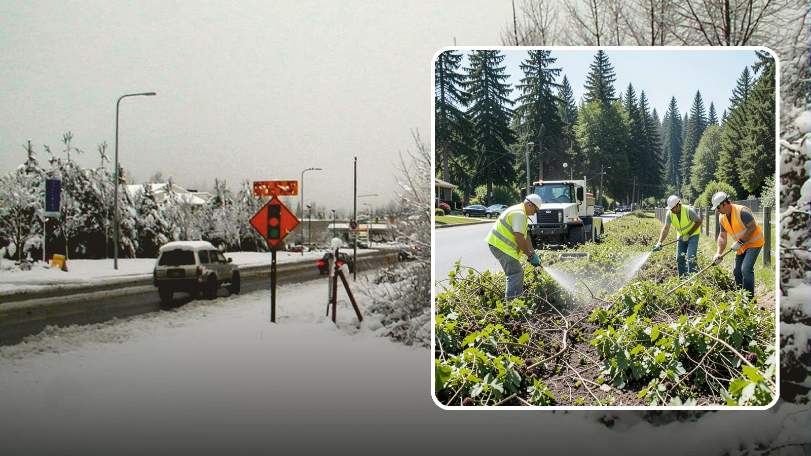 Blackberry Removal in Newcastle, King County, WA - Combined mechanical and chemical removal of Himalayan blackberry reclaiming public parcels, trails, and fence lines.