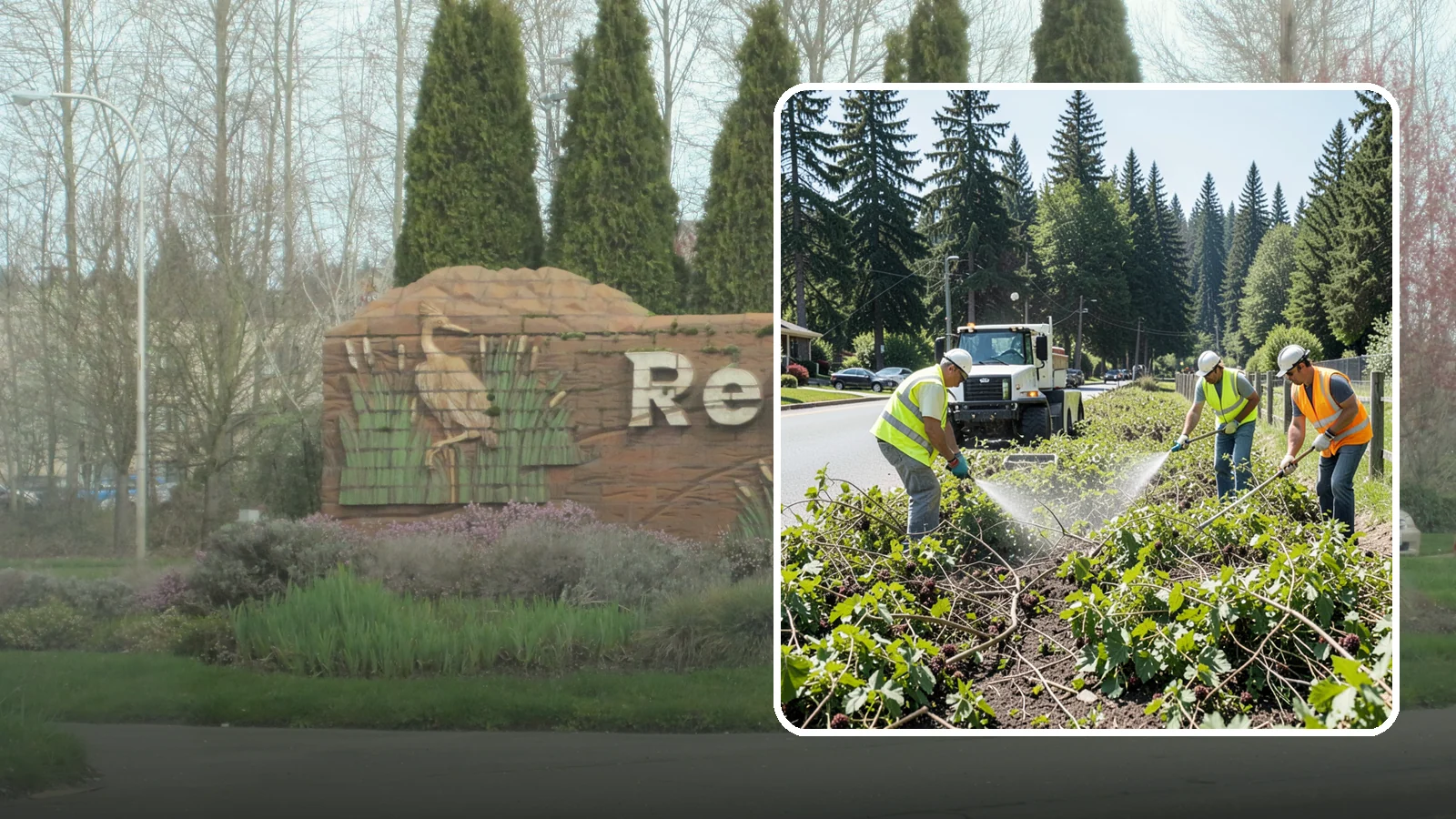 Blackberry Removal in Renton, King County, WA - Combined mechanical and chemical removal of Himalayan blackberry reclaiming public parcels, trails, and fence lines.