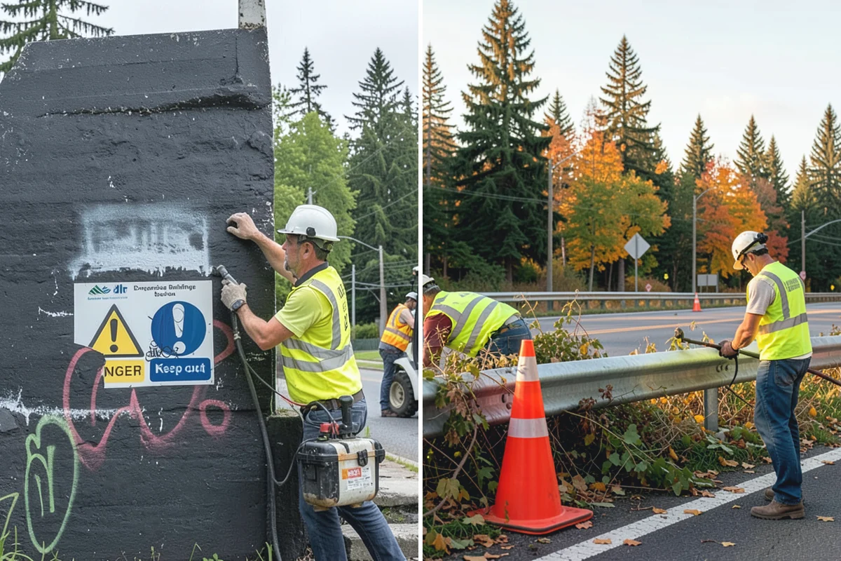 Blackberry Removal in Renton, King County, WA - Cut and remove cane mass to expose crowns and ground