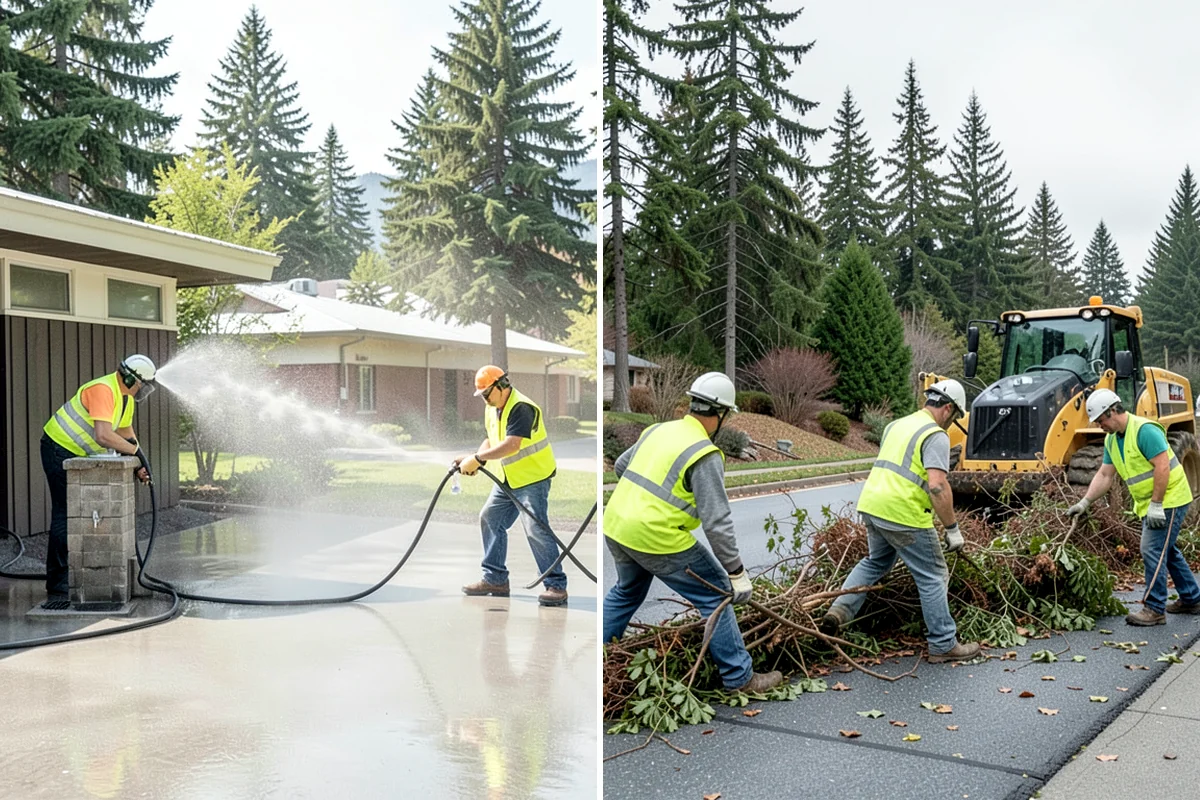 Blackberry Removal in Sedro-Woolley, Skagit County, WA - Cut and remove cane mass to expose crowns and ground