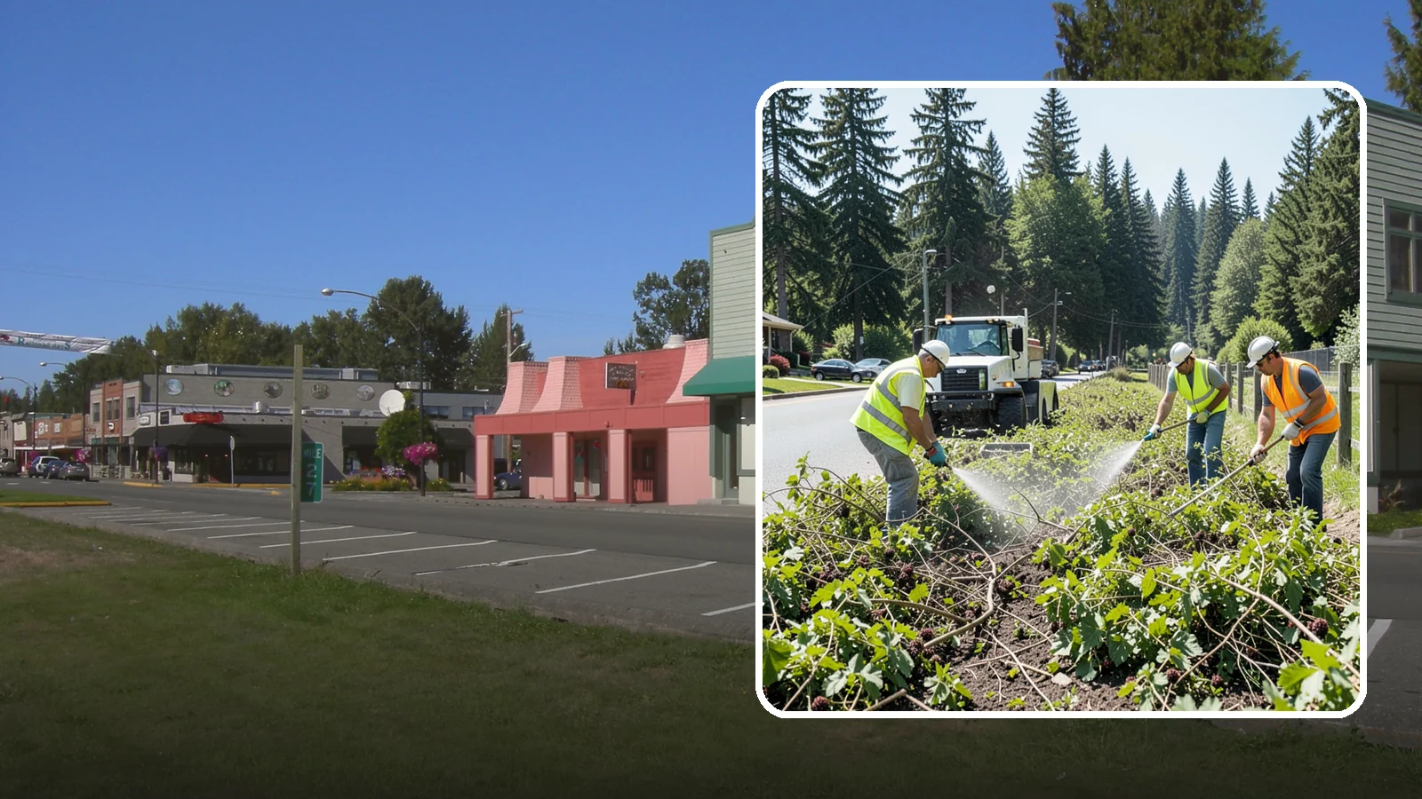 Blackberry Removal in Snoqualmie, King County, WA - Combined mechanical and chemical removal of Himalayan blackberry reclaiming public parcels, trails, and fence lines.