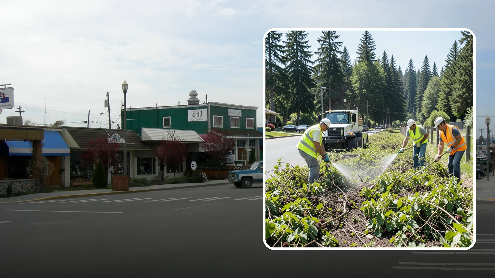 Blackberry Removal in Stanwood, Snohomish County, WA - Combined mechanical and chemical removal of Himalayan blackberry reclaiming public parcels, trails, and fence lines.