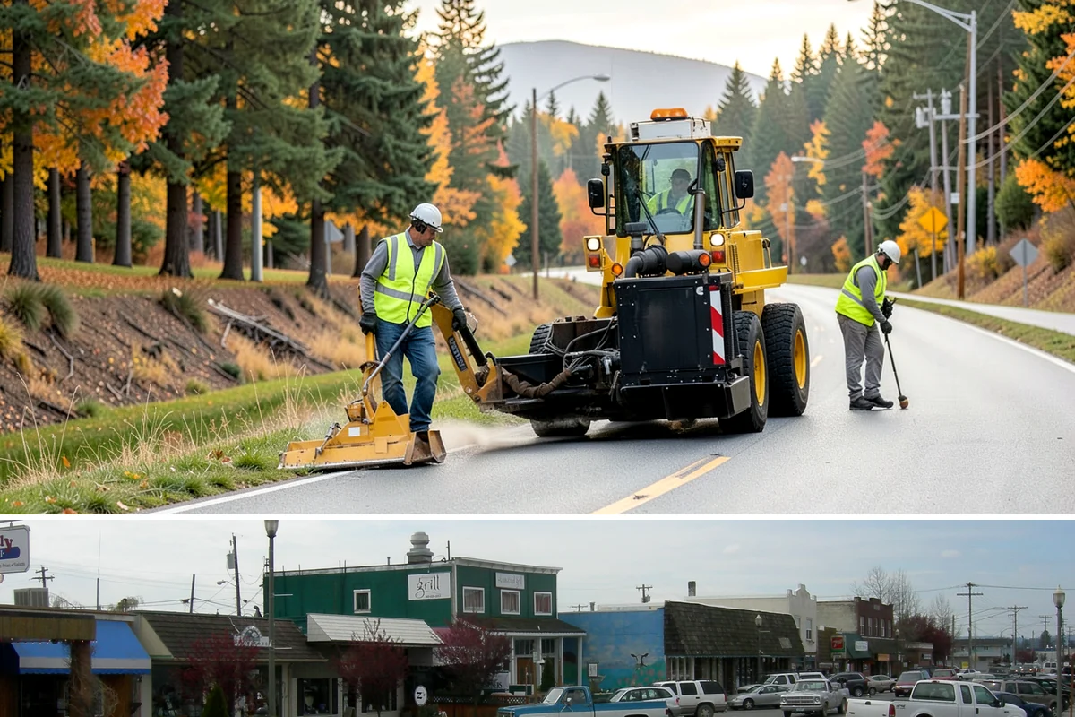 Blackberry Removal in Stanwood, Snohomish County, WA - Cutting is done any time, but the follow-up herbicide treatment is most effective on fall regrowth as the plant moves resources...