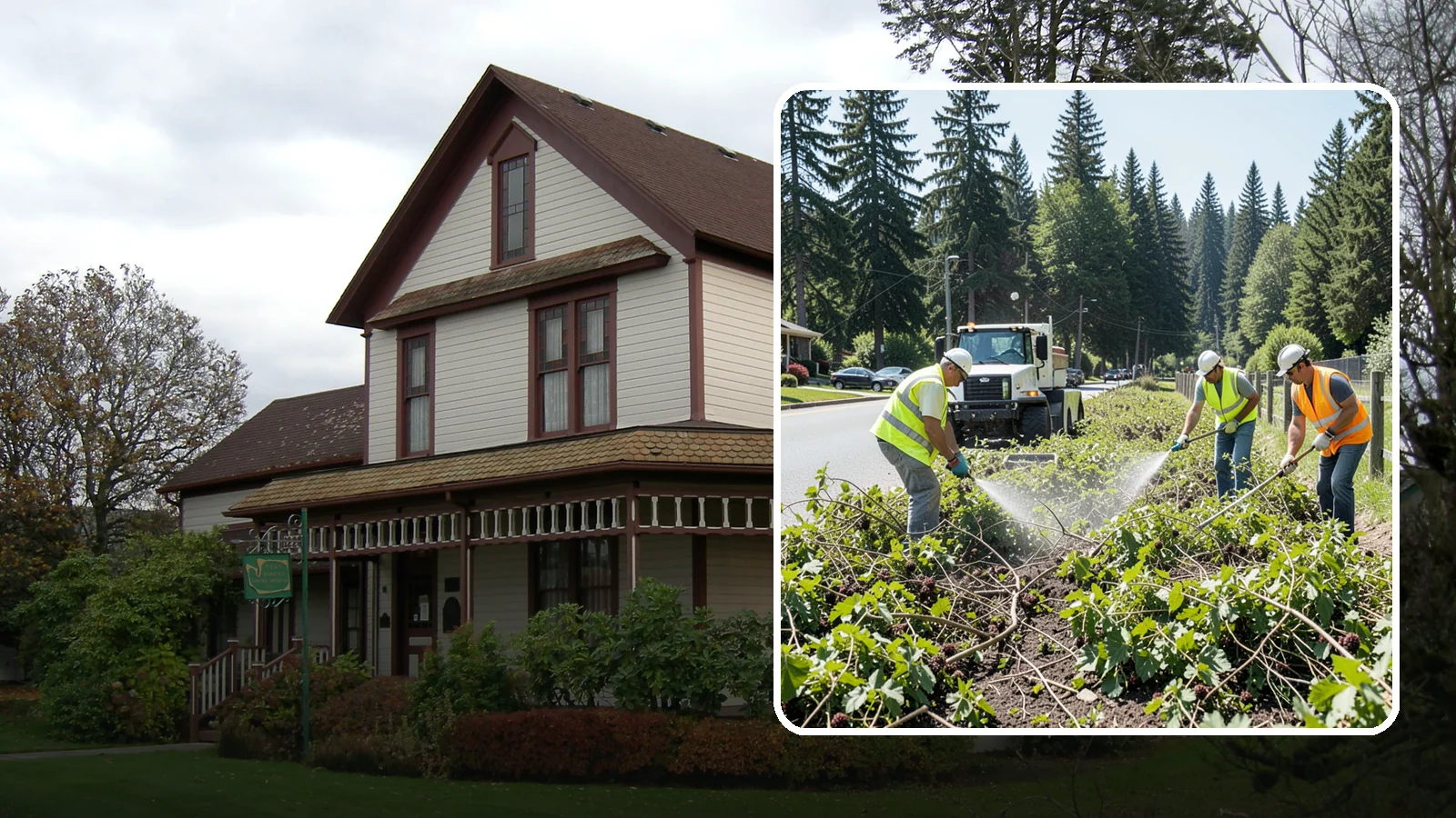 Blackberry Removal in Sumner, Pierce County, WA - Combined mechanical and chemical removal of Himalayan blackberry reclaiming public parcels, trails, and fence lines.