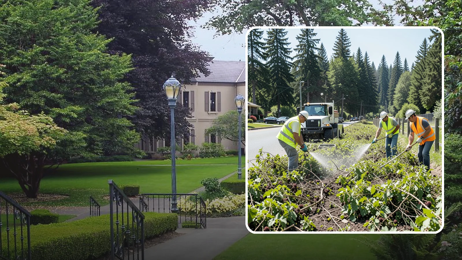 Blackberry Removal in Woodinville, King County, WA - Combined mechanical and chemical removal of Himalayan blackberry reclaiming public parcels, trails, and fence lines.