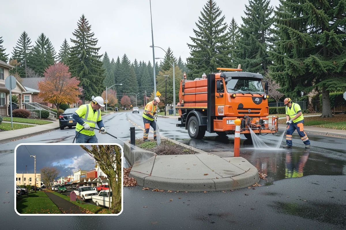 Bleacher Cleaning in Arlington, Snohomish County, WA - Removes slip hazards from treads, aisles, and walkways