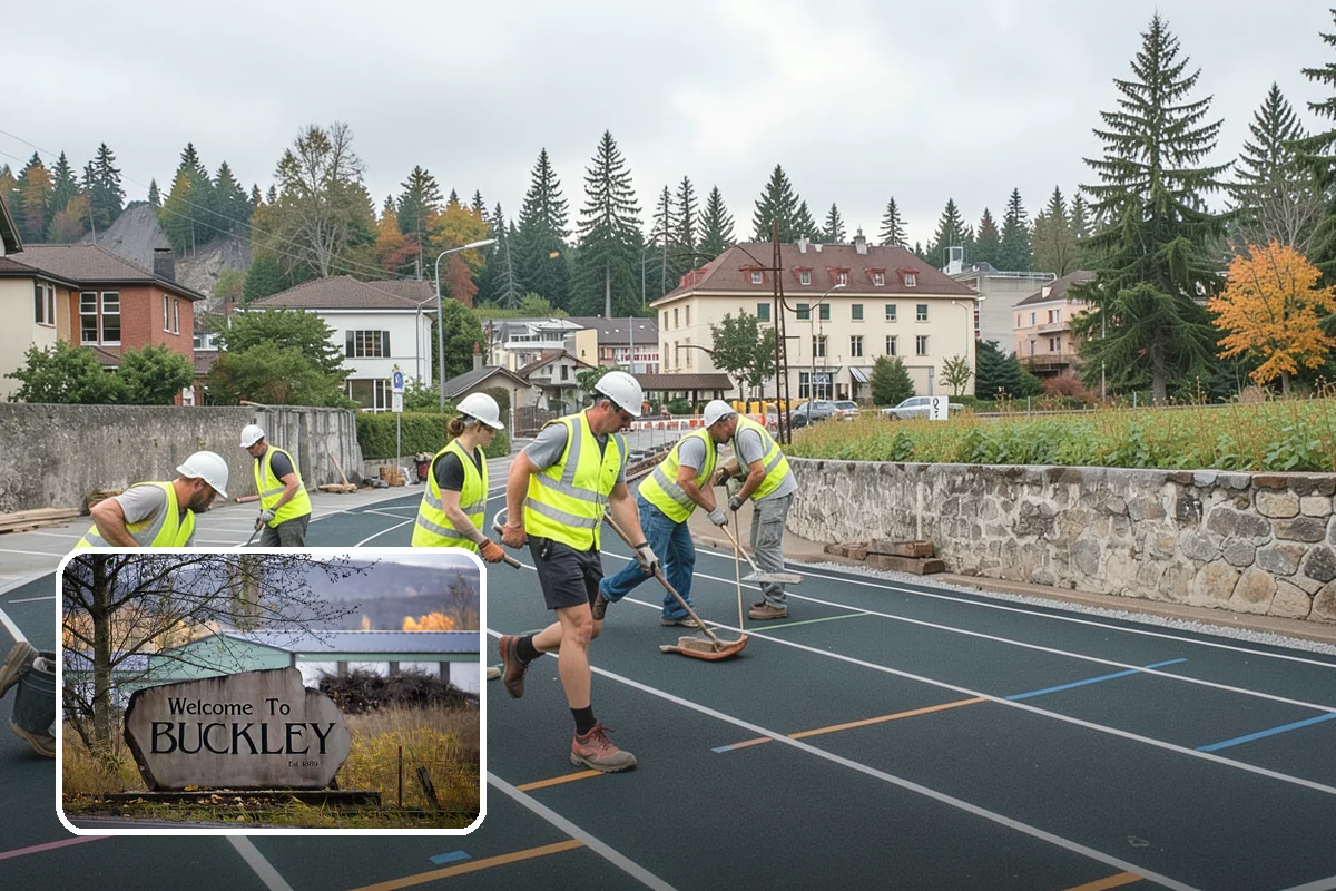 Bleacher Cleaning in Buckley, Pierce County, WA - Removes slip hazards from treads, aisles, and walkways