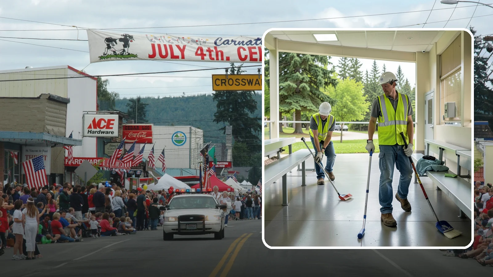 Bleacher Cleaning in Carnation, King County, WA - Detailed cleaning of public bleachers and grandstands to maintain safe, presentable spectator seating.