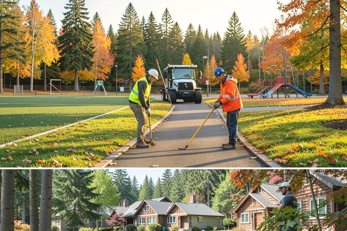 Bleacher Cleaning in Edgewood, Pierce County, WA - Cleaning is best before spring and summer sports seasons and after heavy-use events or fall leaf drop.