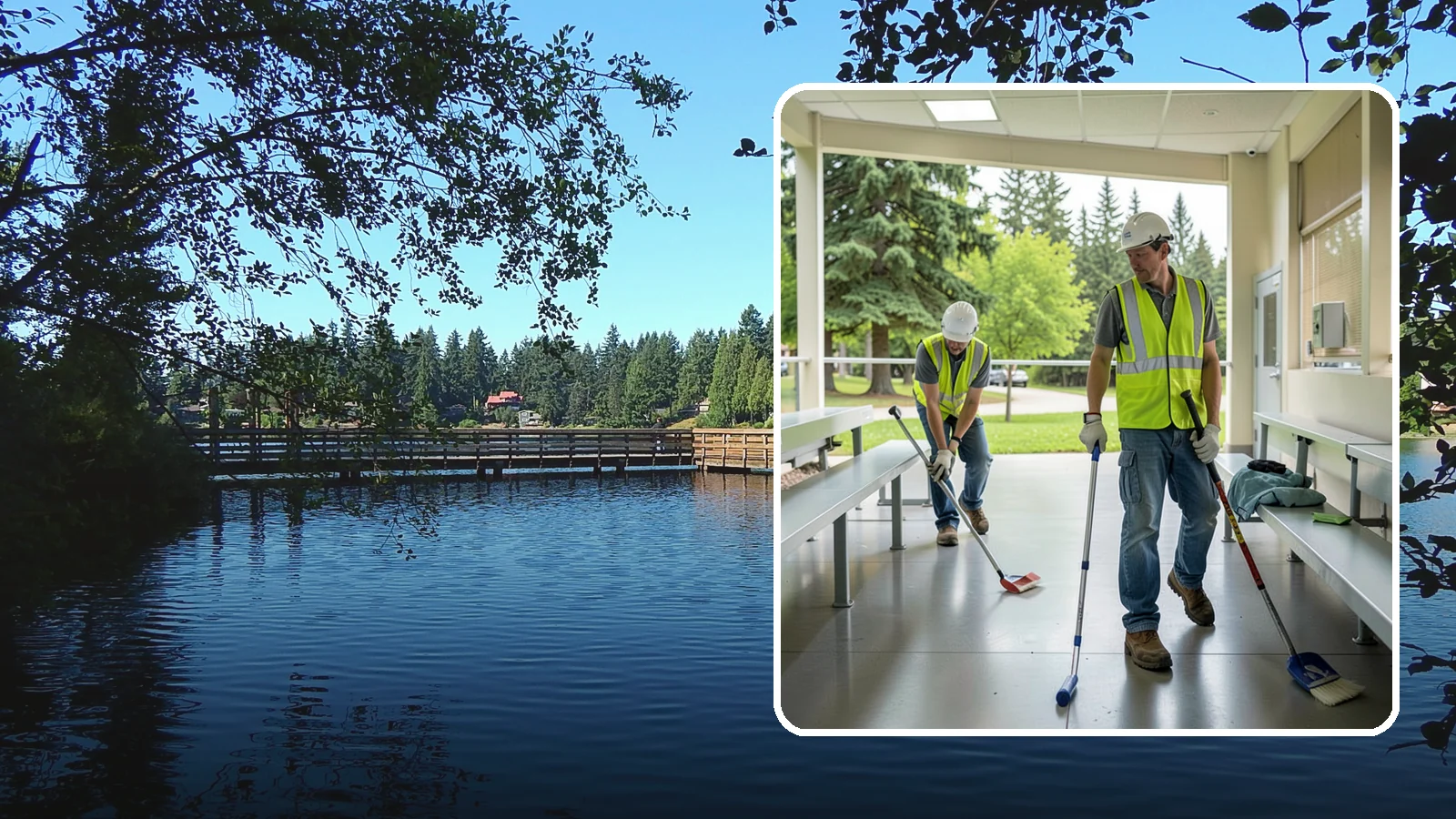 Bleacher Cleaning in Federal Way, King County, WA - Detailed cleaning of public bleachers and grandstands to maintain safe, presentable spectator seating.