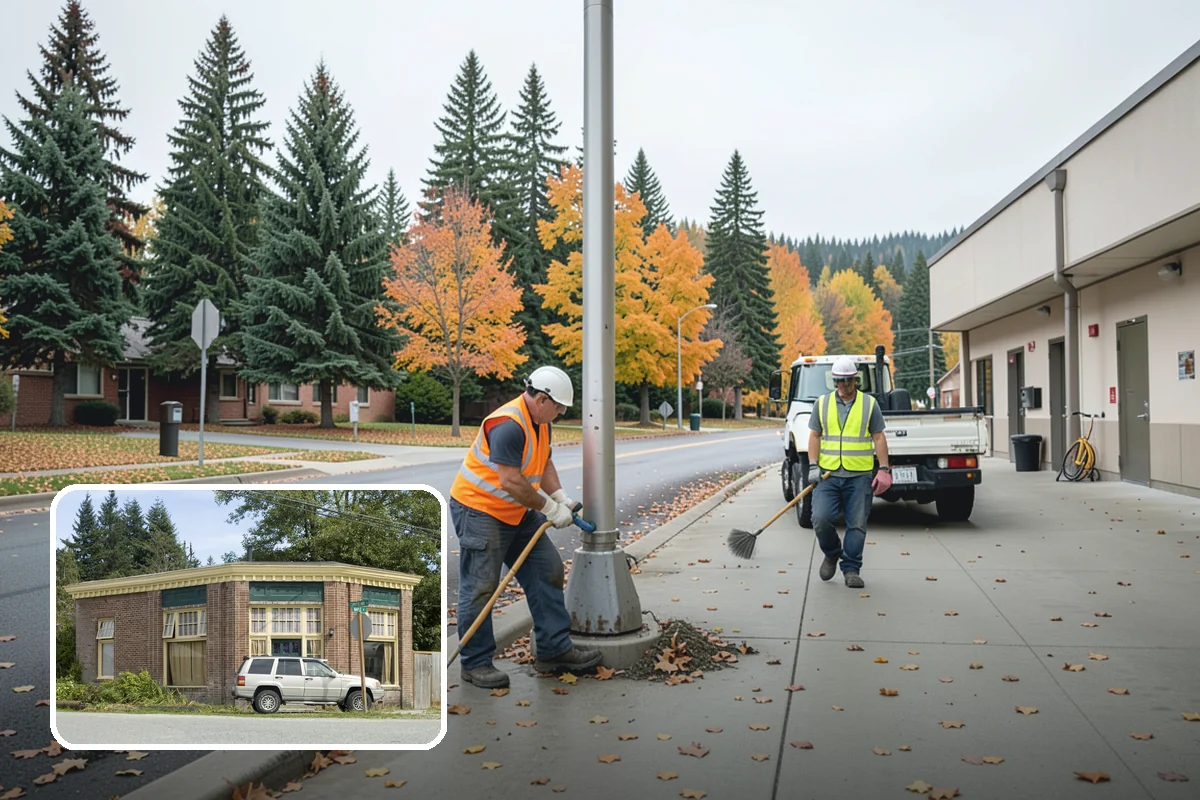 Bleacher Cleaning in Hamilton, Skagit County, WA - Removes slip hazards from treads, aisles, and walkways