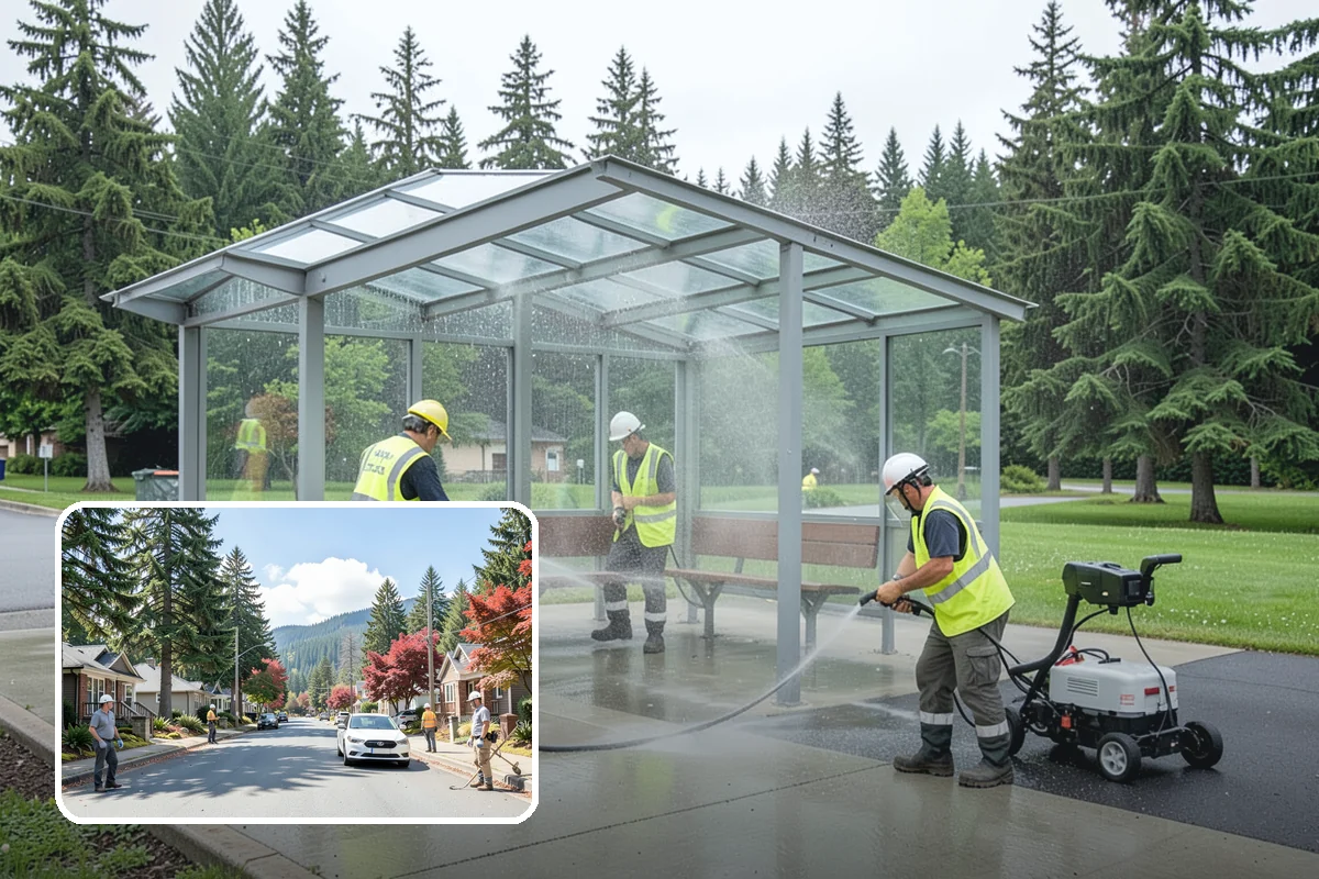Bleacher Cleaning in Hunts Point, King County, WA - Removes slip hazards from treads, aisles, and walkways
