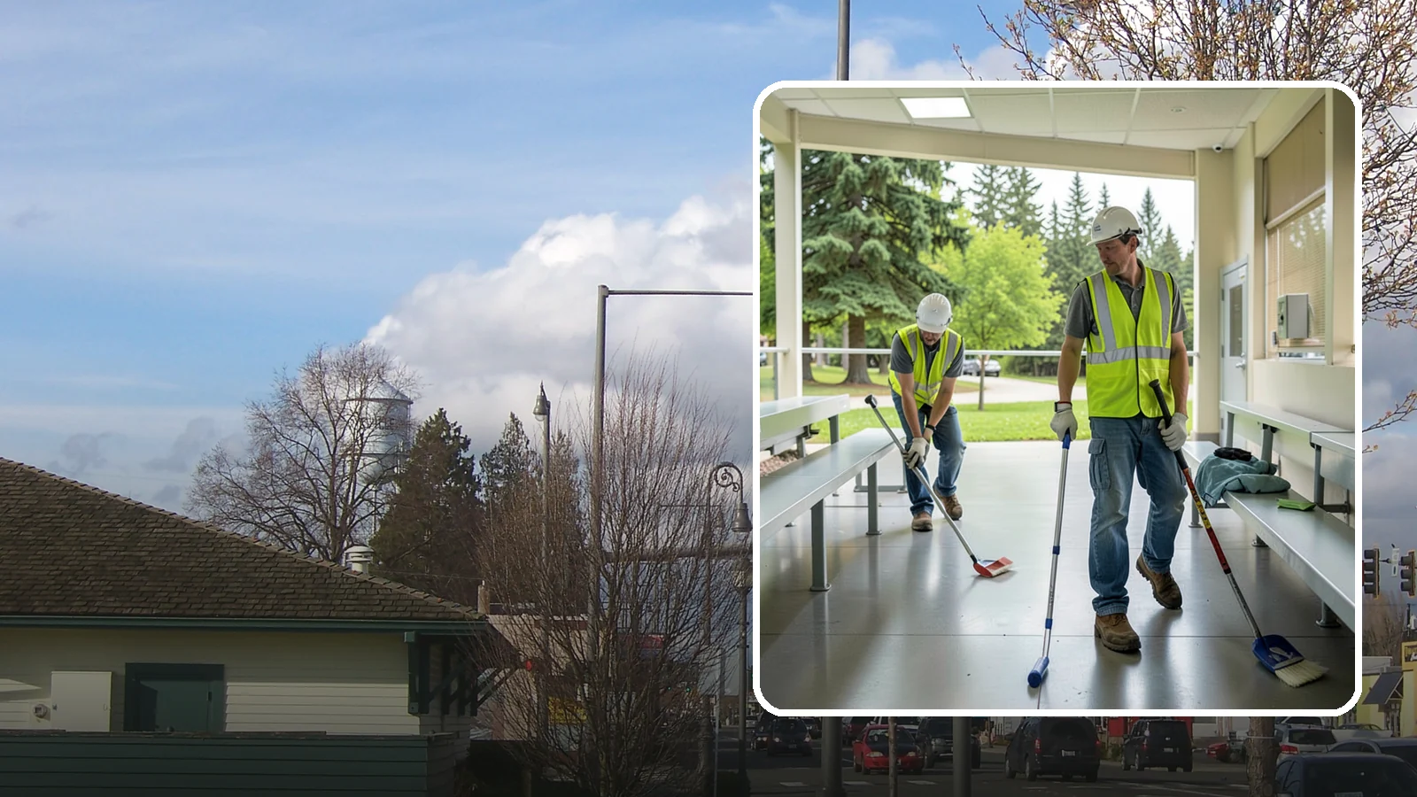 Bleacher Cleaning in Marysville, Snohomish County, WA - Detailed cleaning of public bleachers and grandstands to maintain safe, presentable spectator seating.