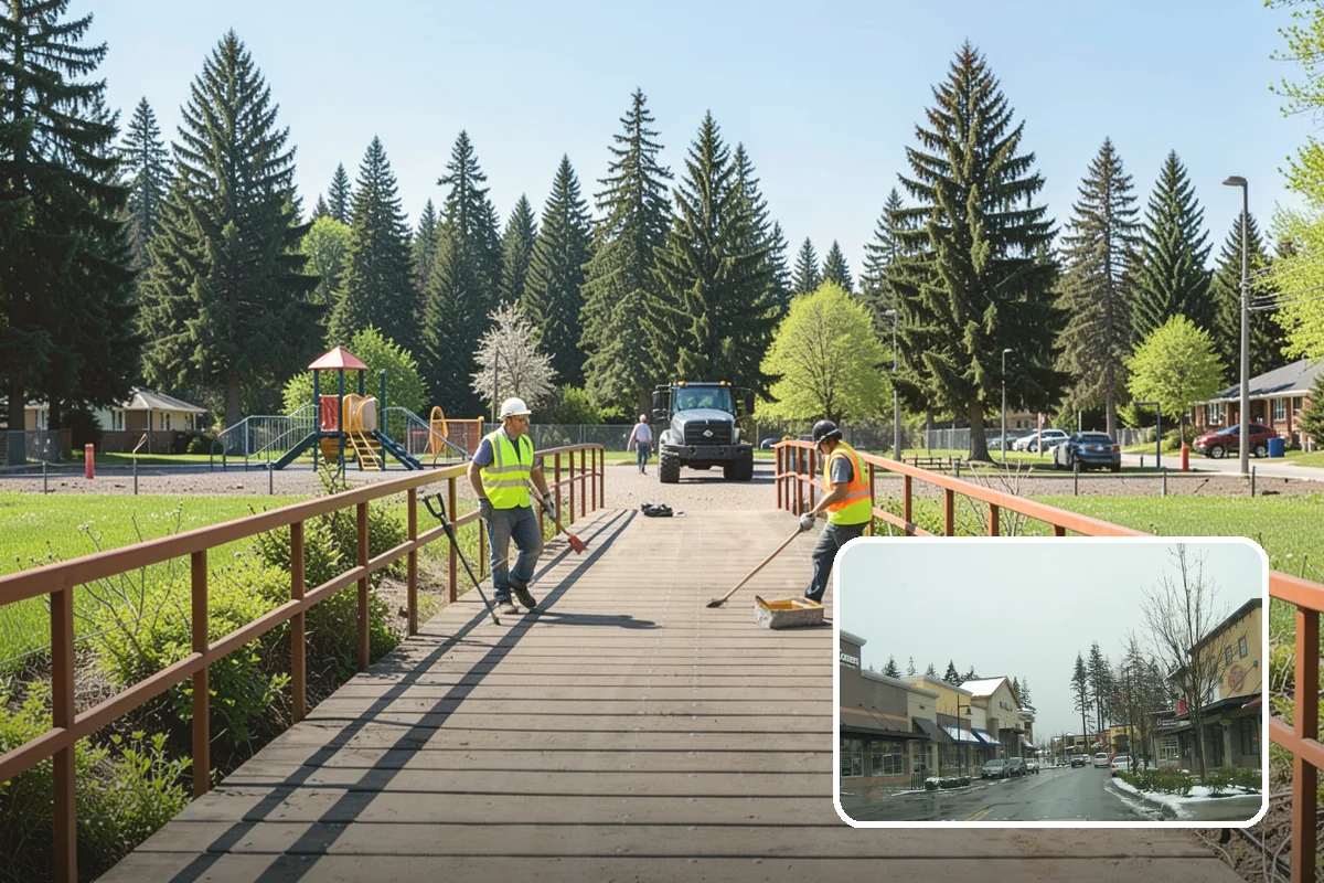Bleacher Cleaning in Mill Creek, Snohomish County, WA - Removes slip hazards from treads, aisles, and walkways