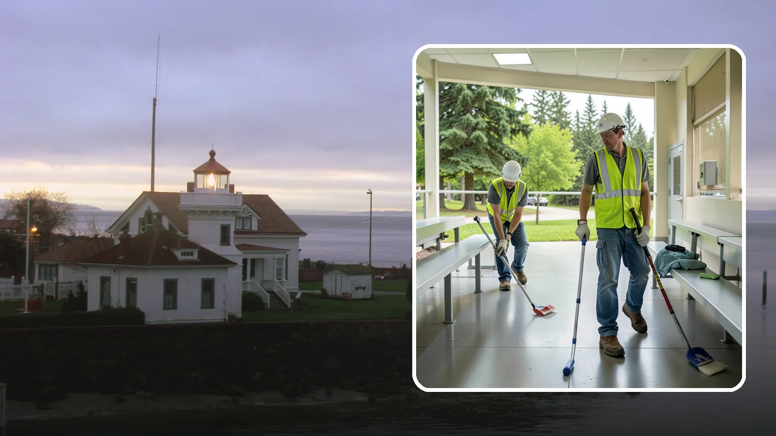 Bleacher Cleaning in Mukilteo, Snohomish County, WA - Detailed cleaning of public bleachers and grandstands to maintain safe, presentable spectator seating.