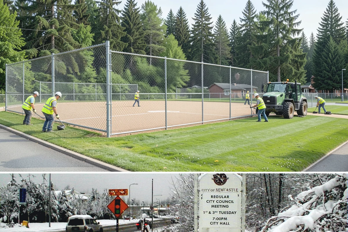 Bleacher Cleaning in Newcastle, King County, WA - Cleaning is best before spring and summer sports seasons and after heavy-use events or fall leaf drop.