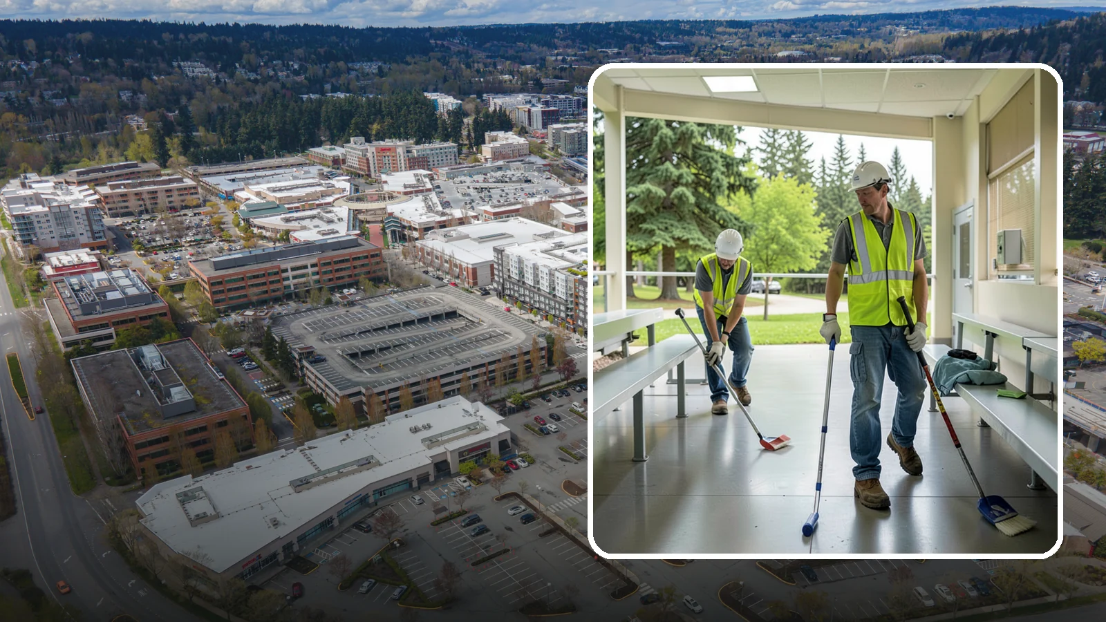 Bleacher Cleaning in Redmond, King County, WA - Detailed cleaning of public bleachers and grandstands to maintain safe, presentable spectator seating.