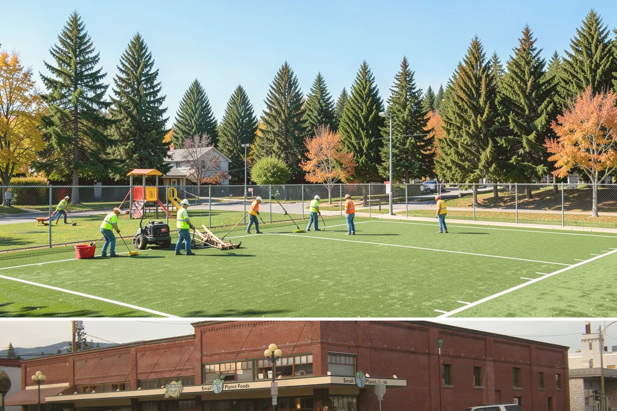 Bleacher Cleaning in Sedro-Woolley, Skagit County, WA - Cleaning is best before spring and summer sports seasons and after heavy-use events or fall leaf drop.