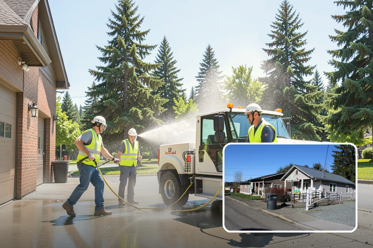 Bleacher Cleaning in South Prairie, Pierce County, WA - Removes slip hazards from treads, aisles, and walkways