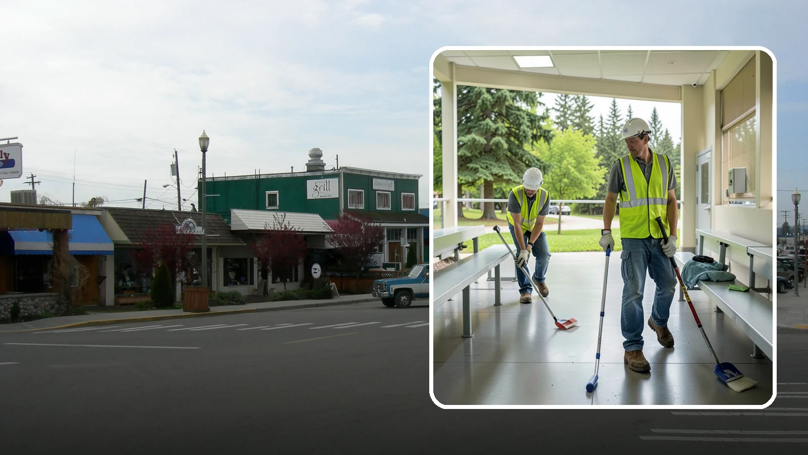 Bleacher Cleaning in Stanwood, Snohomish County, WA - Detailed cleaning of public bleachers and grandstands to maintain safe, presentable spectator seating.