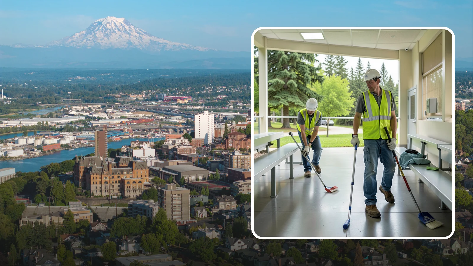 Bleacher Cleaning in Tacoma, Pierce County, WA - Detailed cleaning of public bleachers and grandstands to maintain safe, presentable spectator seating.