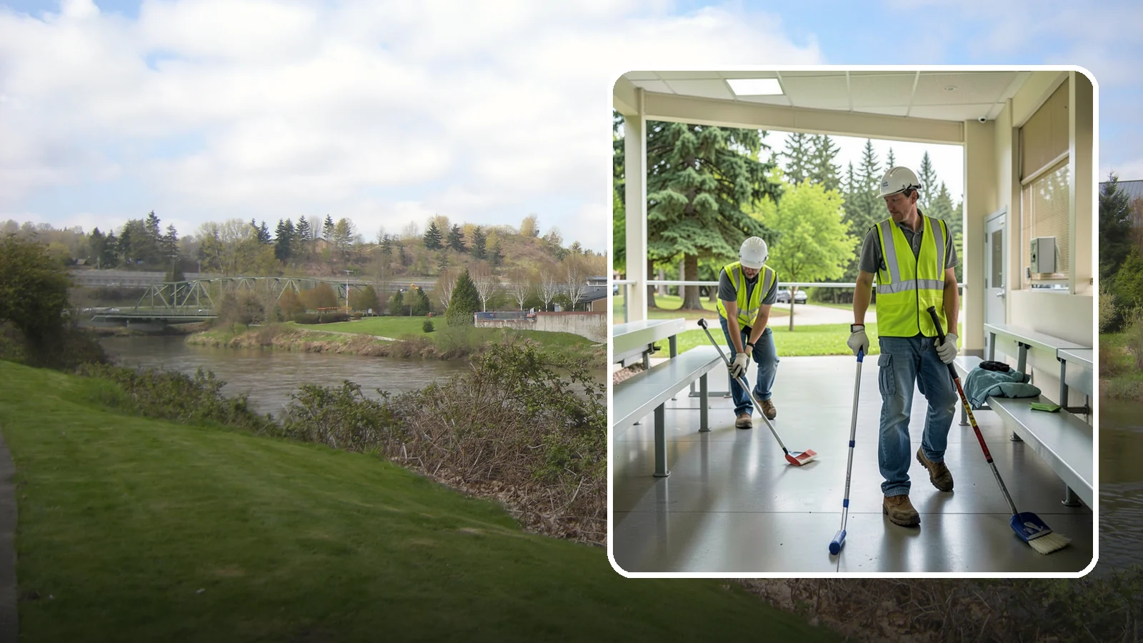 Bleacher Cleaning in Tukwila, King County, WA - Detailed cleaning of public bleachers and grandstands to maintain safe, presentable spectator seating.
