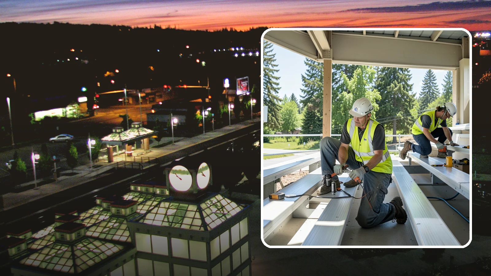 Bleacher Repairs in Auburn, King County, WA - Repair of damaged bleacher components to keep public spectator seating safe and code-compliant.