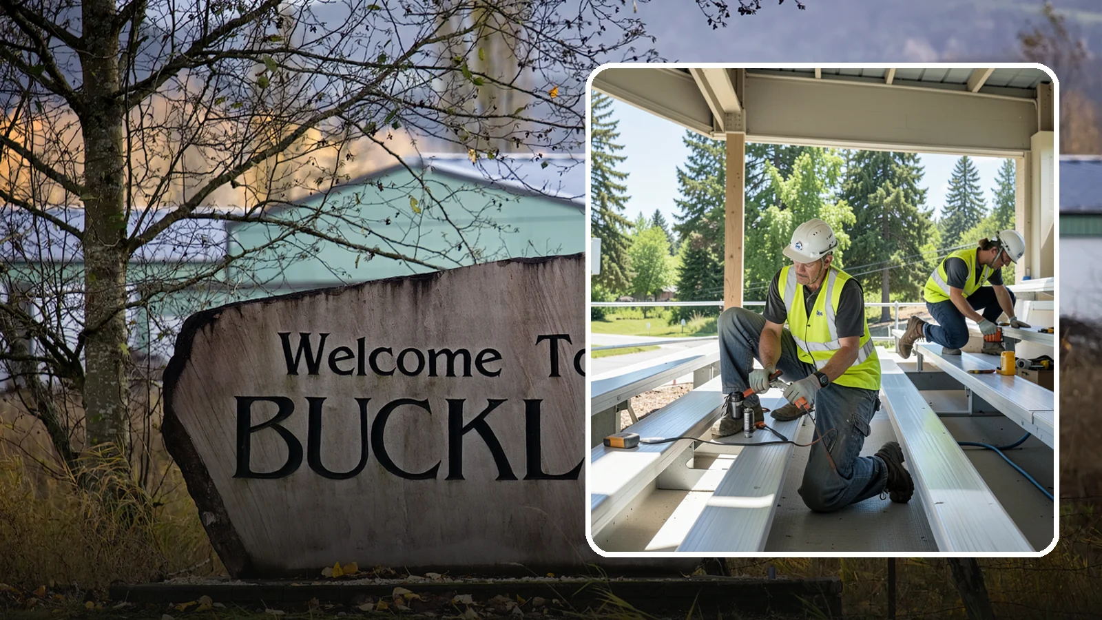 Bleacher Repairs in Buckley, Pierce County, WA - Repair of damaged bleacher components to keep public spectator seating safe and code-compliant.