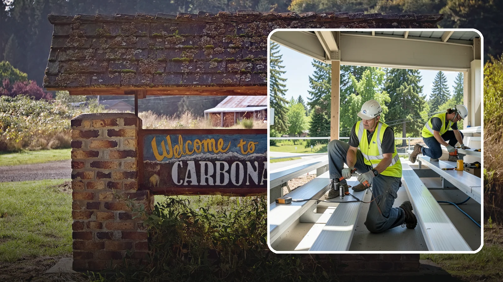 Bleacher Repairs in Carbonado, Pierce County, WA - Repair of damaged bleacher components to keep public spectator seating safe and code-compliant.