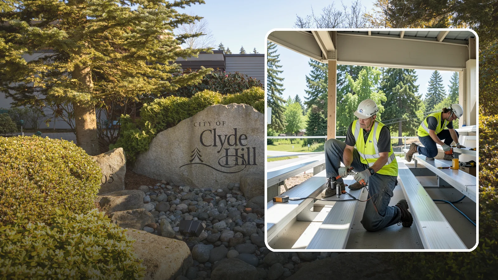 Bleacher Repairs in Clyde Hill, King County, WA - Repair of damaged bleacher components to keep public spectator seating safe and code-compliant.