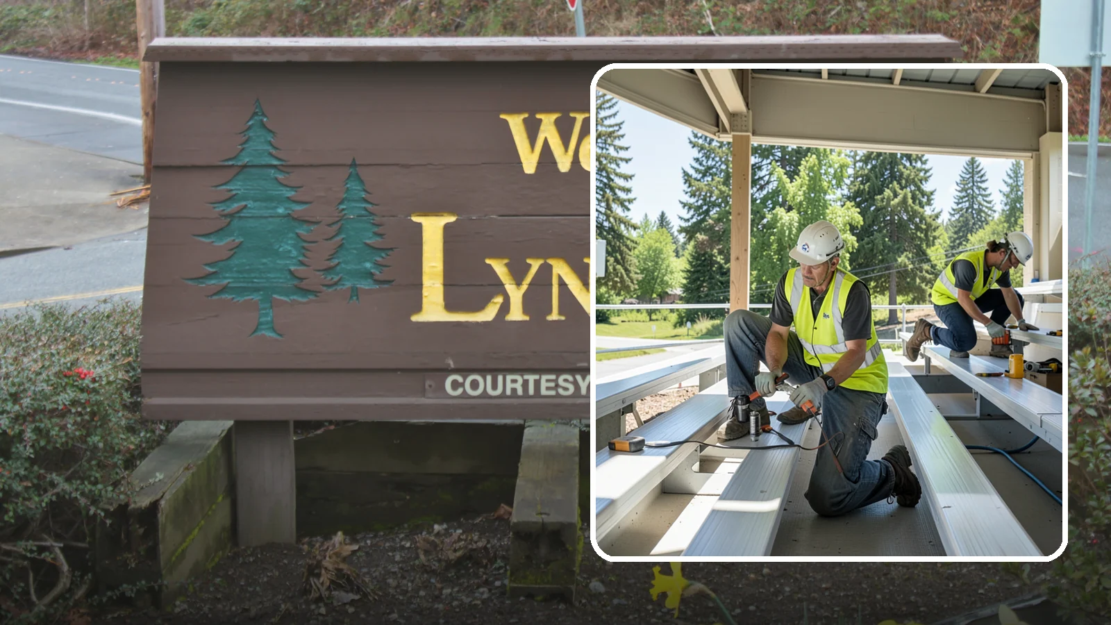 Bleacher Repairs in Lynnwood, Snohomish County, WA - Repair of damaged bleacher components to keep public spectator seating safe and code-compliant.