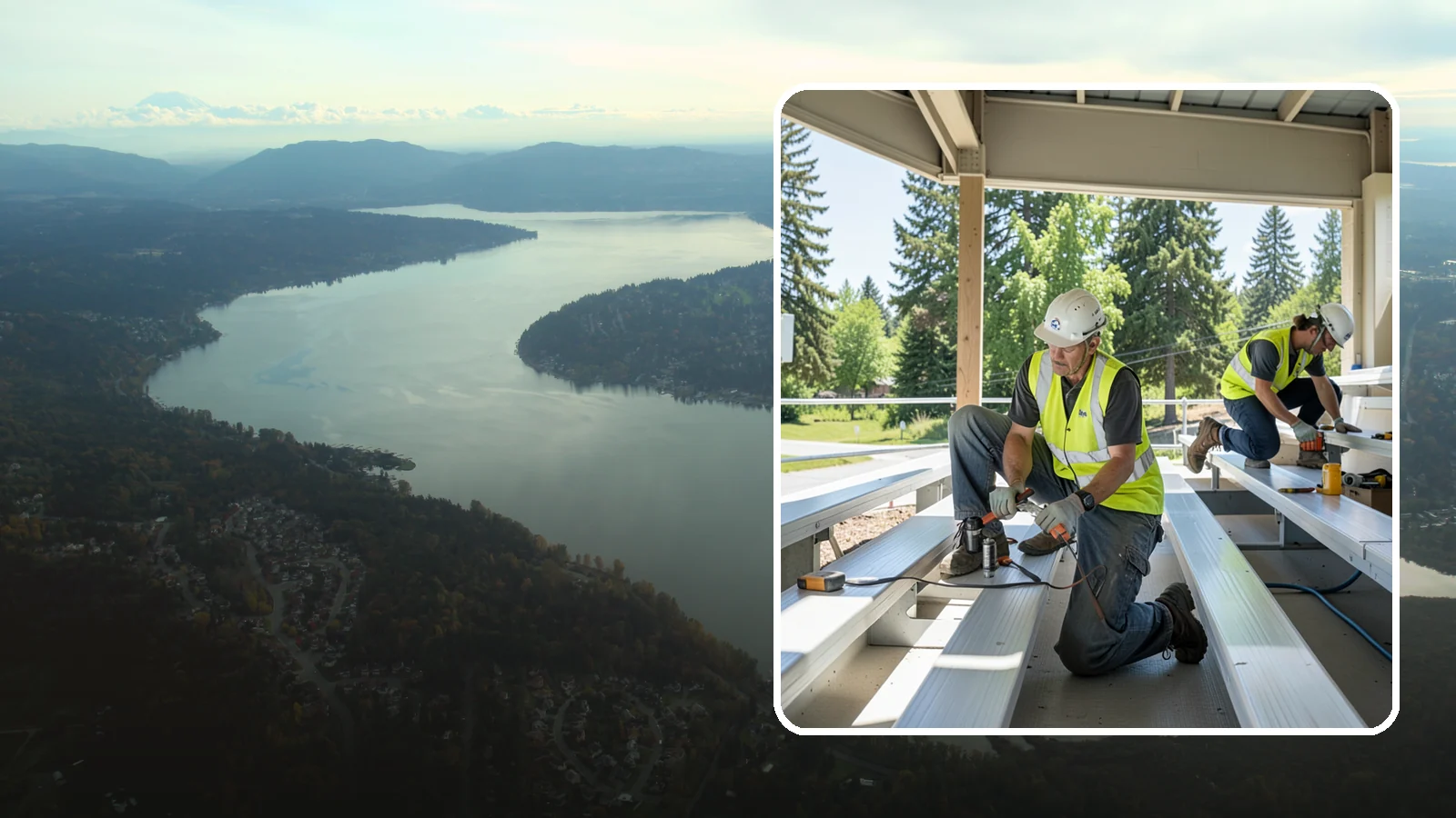 Bleacher Repairs in Sammamish, King County, WA - Repair of damaged bleacher components to keep public spectator seating safe and code-compliant.
