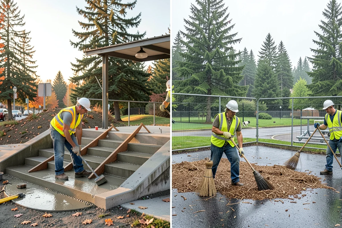 Bleacher Repairs in SeaTac, King County, WA - Inspect fasteners, boards, rails, steps, and guardrails
