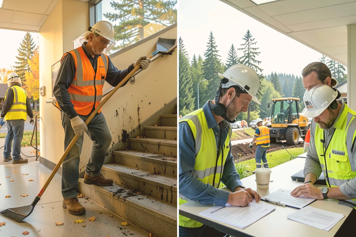 Bleacher Repairs in Snohomish, Snohomish County, WA - Inspect fasteners, boards, rails, steps, and guardrails