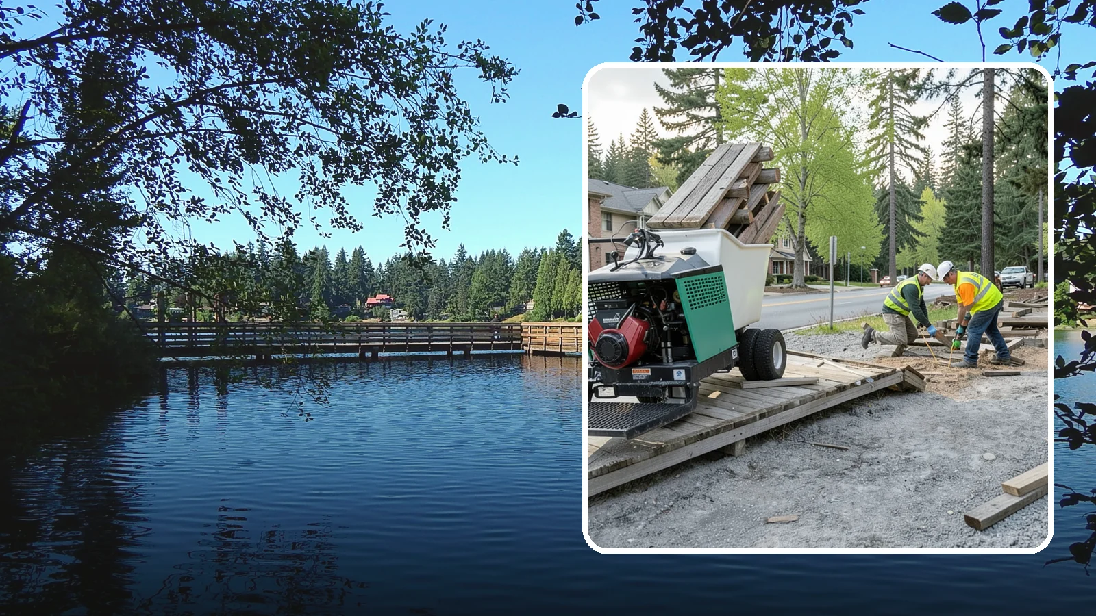 Boardwalk Maintenance in Federal Way, King County, WA - Inspection and repair of trail boardwalks and elevated structures to keep them safe and durable.