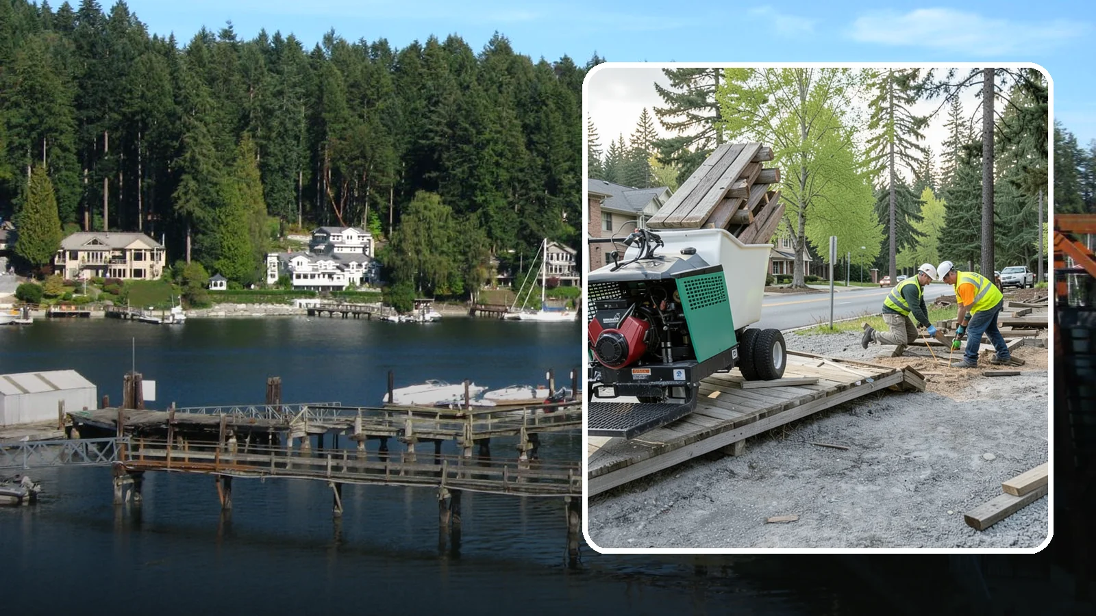 Boardwalk Maintenance in Gig Harbor, Pierce County, WA - Inspection and repair of trail boardwalks and elevated structures to keep them safe and durable.